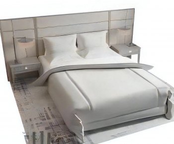 Modern Double Bed-ID:792787081
