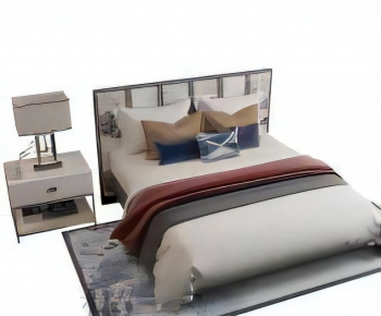 Modern Double Bed-ID:250816119
