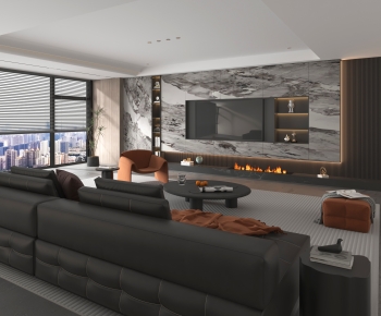 Modern A Living Room-ID:525631909