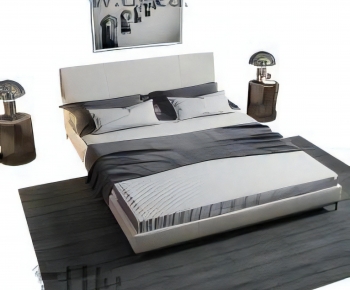 Modern Double Bed-ID:534056901