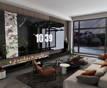 Modern A Living Room-ID:318617114