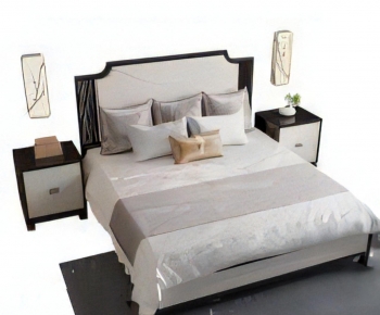 New Chinese Style Double Bed-ID:331031083