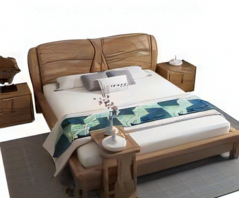 Modern Double Bed-ID:377907999
