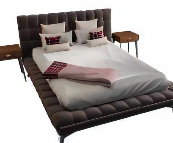 Modern Double Bed-ID:959693919