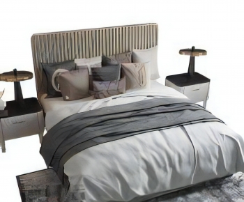 Modern Double Bed-ID:629645118