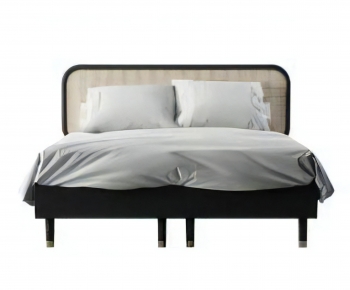 Modern Double Bed-ID:363182078