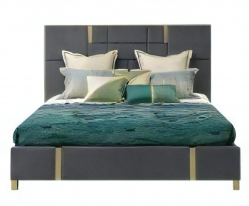 Modern Double Bed-ID:971611985