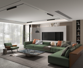 Modern A Living Room-ID:617891073