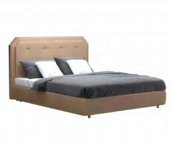 Simple European Style Double Bed-ID:435307984