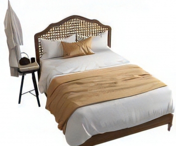 Modern Double Bed-ID:993803985