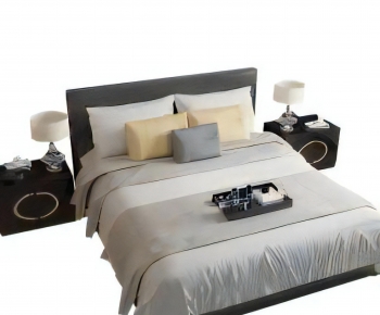 Modern Double Bed-ID:880899912