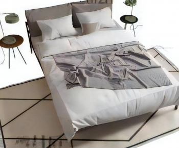 Modern Double Bed-ID:294097905