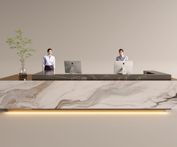 现代公司前台接待台-ID:993725069