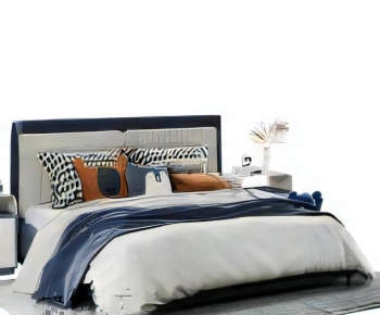 Modern Double Bed-ID:939219952