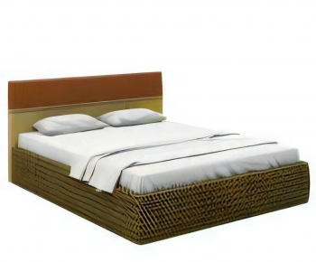 Modern Double Bed-ID:503475907