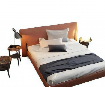 Modern Double Bed-ID:763784894