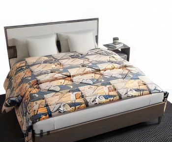 Modern Double Bed-ID:339679784