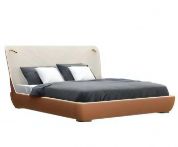 Modern Double Bed-ID:792424921