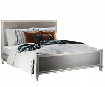 Simple European Style Double Bed-ID:556684021