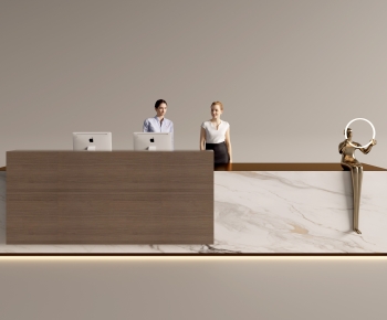 Modern Reception Desk-ID:617685089