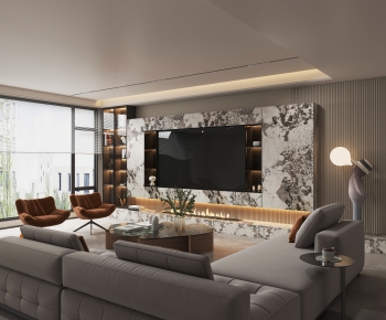 Modern A Living Room-ID:496432076