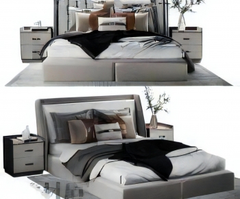 Modern Double Bed-ID:439713959