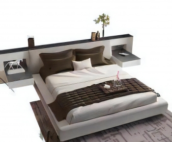 Modern Double Bed-ID:780978922