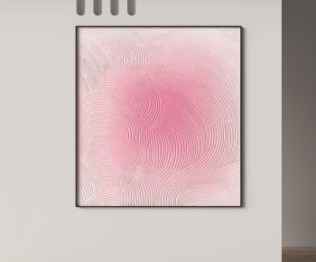 现代简约粉色装饰挂画-ID:567686083