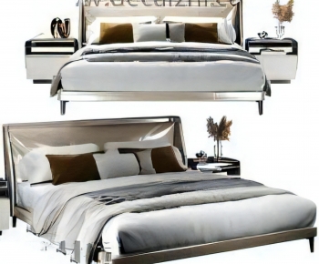 Modern Double Bed-ID:401700027