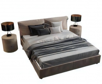Modern Double Bed-ID:255517967
