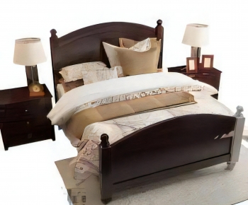 Simple European Style Double Bed-ID:170162921