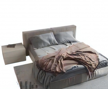 Modern Double Bed-ID:817373999