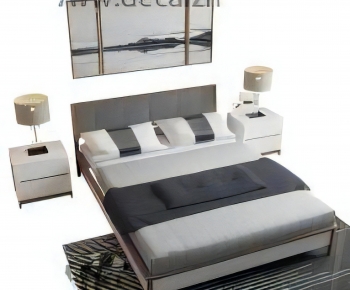 Modern Double Bed-ID:400789029