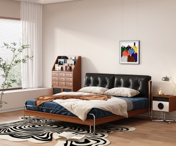 Modern Double Bed-ID:279859075