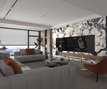 Modern A Living Room-ID:125429687