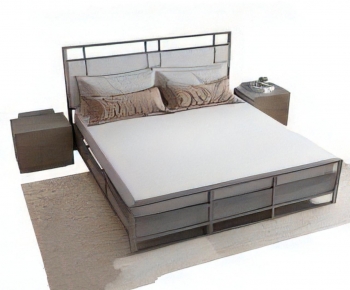 Modern Double Bed-ID:945182099