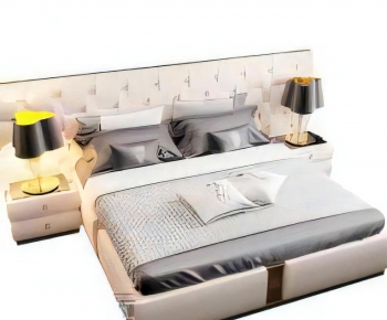 Modern Double Bed-ID:133178951