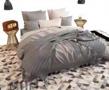 Modern Double Bed-ID:477948906