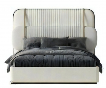 Modern Double Bed-ID:219556091