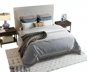 Modern Double Bed-ID:153203019