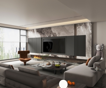 Modern A Living Room-ID:371917012