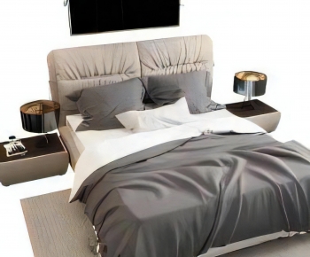 Modern Double Bed-ID:440462113