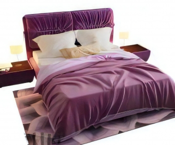 Modern Double Bed-ID:481650112