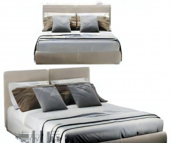 Modern Double Bed-ID:338568932