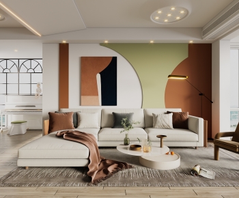 Modern A Living Room-ID:369426015