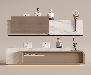 Modern Reception Desk-ID:834626918