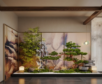 New Chinese Style Plant Landscaping-ID:612123973