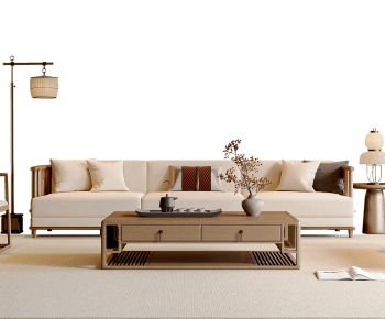 New Chinese Style Sofa Combination-ID:853759058