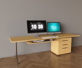 Modern Office Desk And Chair-ID:575886017