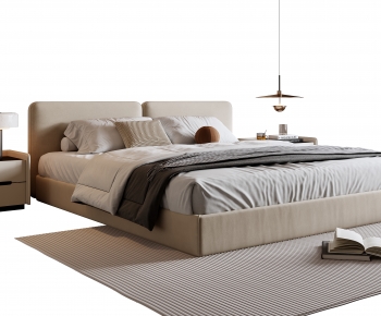 Modern Double Bed-ID:866961009